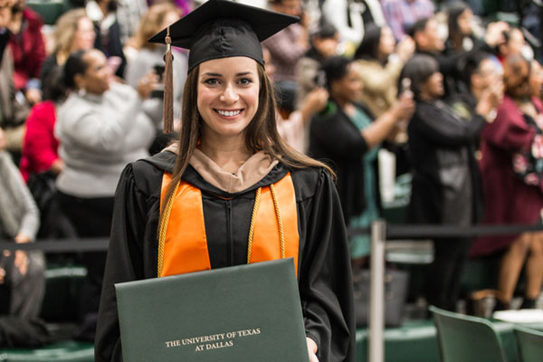Hannah Marie Hughes graduated with a master’s degree in finance. Hughes was a member of the Honor Society of Phi Kappa Phi and Beta Gamma Sigma, the International Business Honor Society.