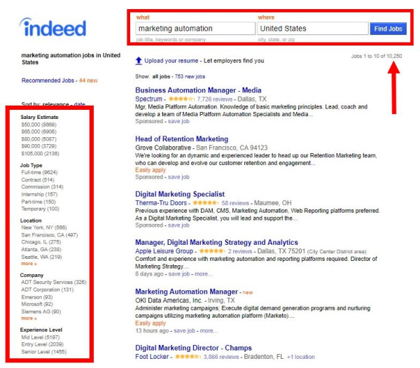 marketing automation specialist job search from indeed dot com